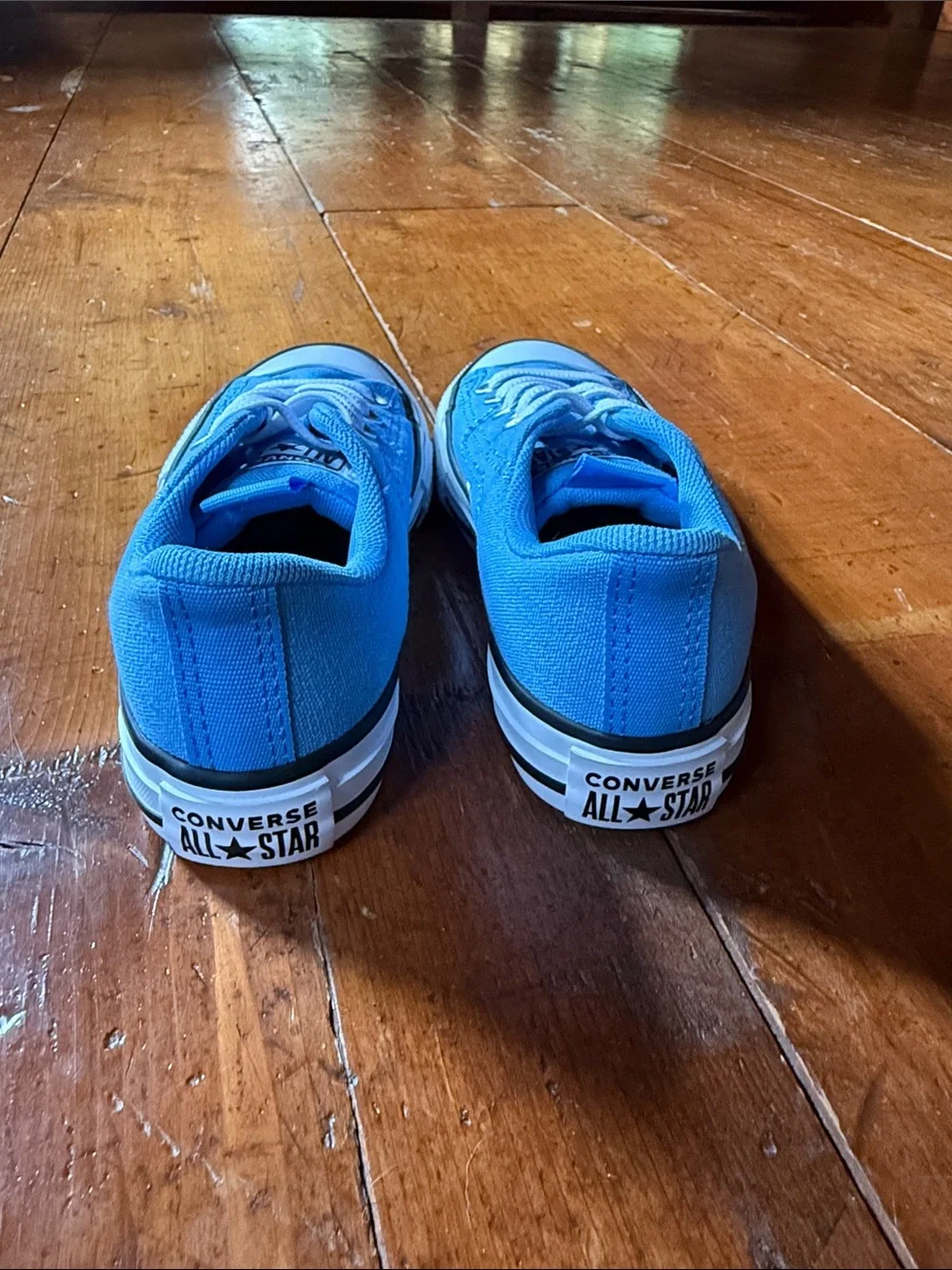 Converse Kids Bright Blue Canvas Low-Top Sneakers
